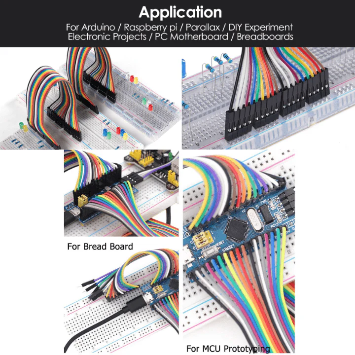 Jumper Wire Set - M2M, M2F, F2F (40 pcs each) image 3