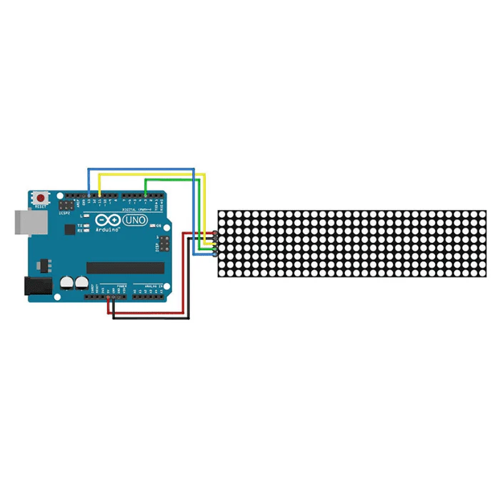 MAX7219 4-in-1 Dot Matrix Display Module image 3